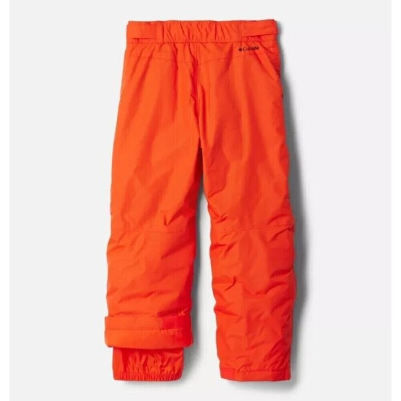 Columbia Unisex Kids Winter Sport Snow Pants Medium Orange Mid Rise Waterproof - Picture 2 of 14